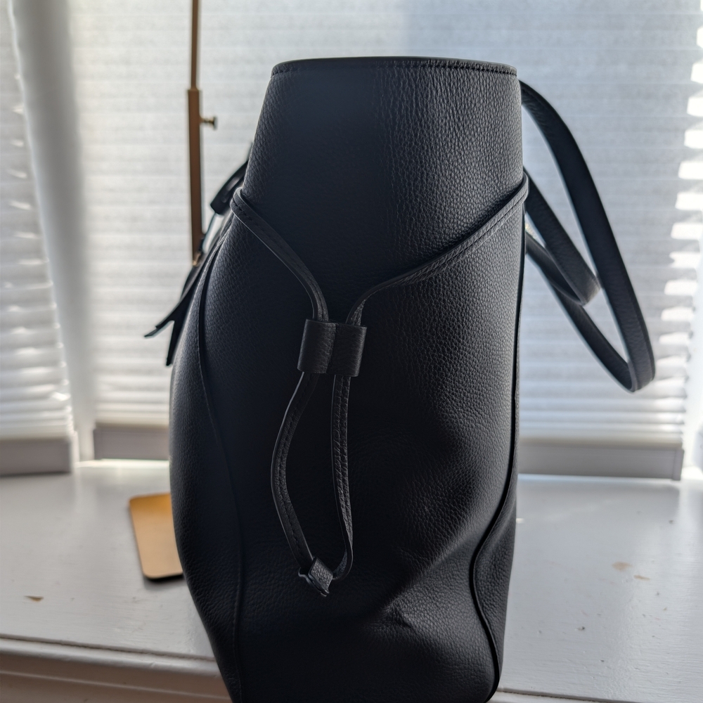 Kate Spade Black Leather Marti Large Shoulder Tote Bag Minimal EUC - Picture 4 of 11